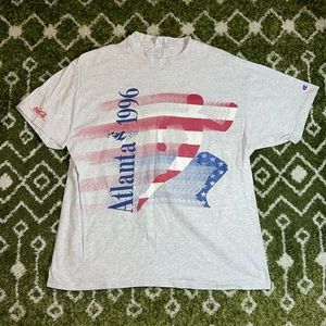 Vintage 1996 Olympics Runner Graphic Shirt XL